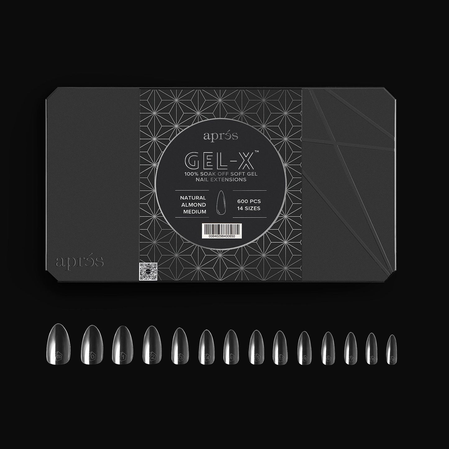 Gel-X® Natural Almond Tips Boxes - Pro (600pcs) Medium