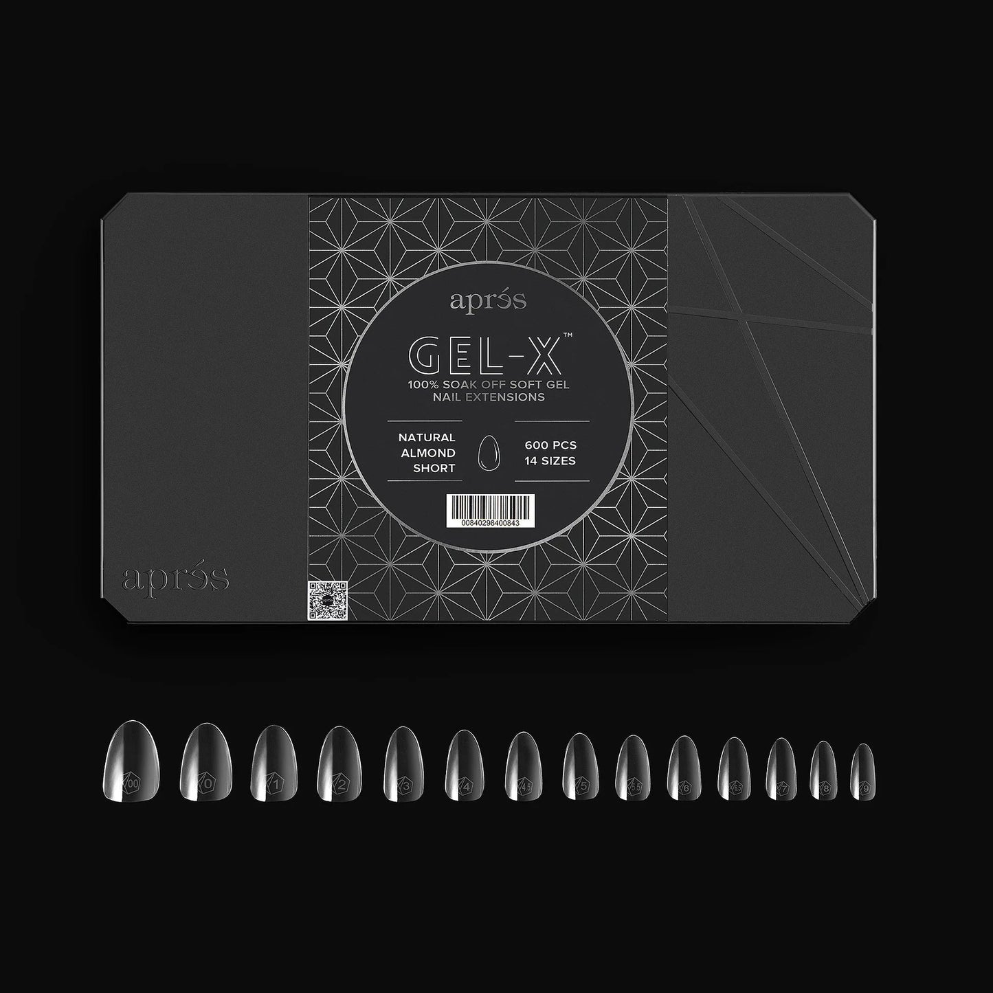 Gel-X® Natural Almond Tips Boxes - Pro (600pcs) Short