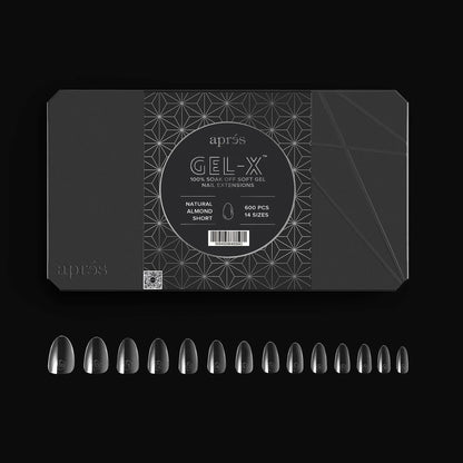Gel-X® Natural Almond Tips Boxes - Pro (600pcs) Short
