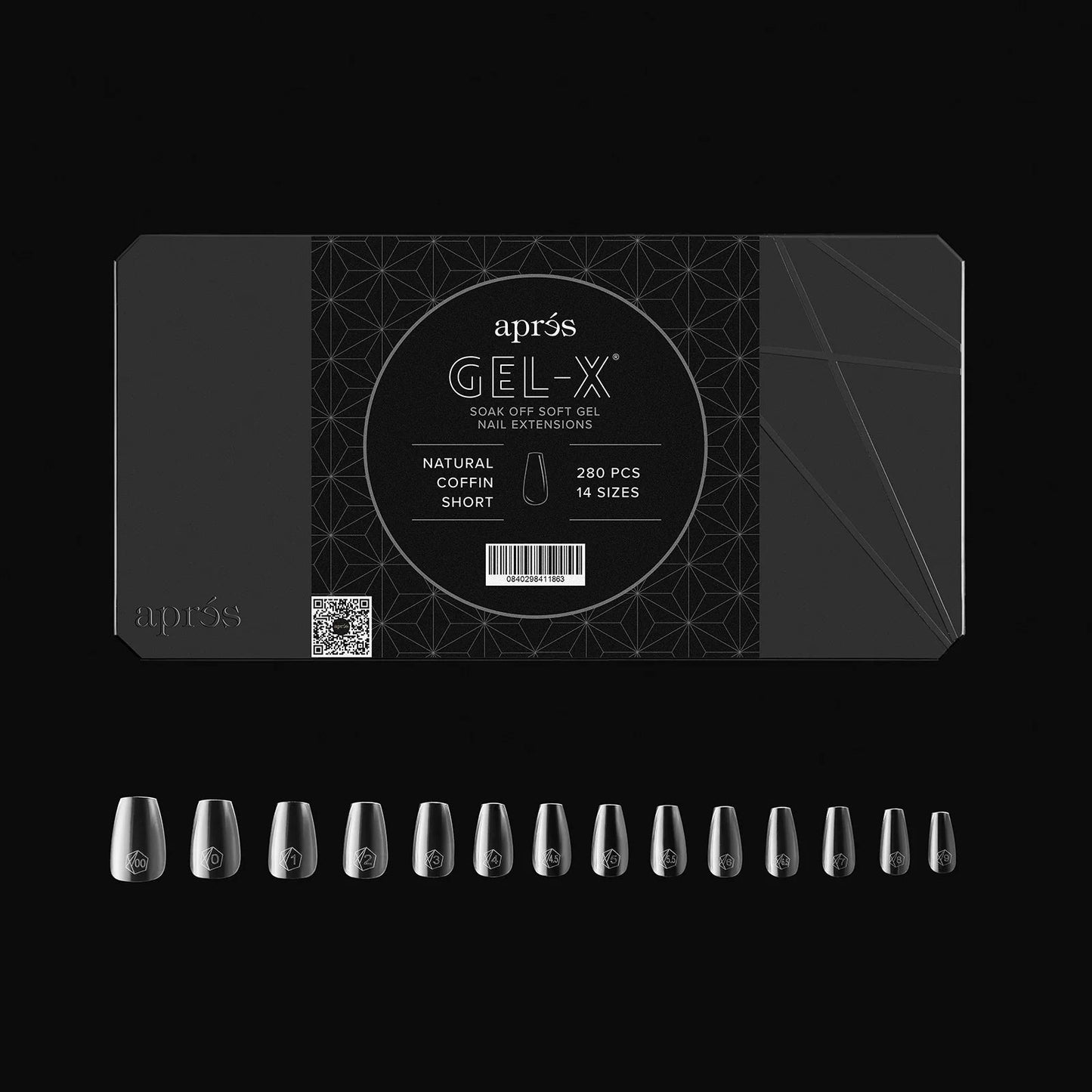 Gel-X® Natural Coffin Tips Boxes - Mini (280pcs) Short