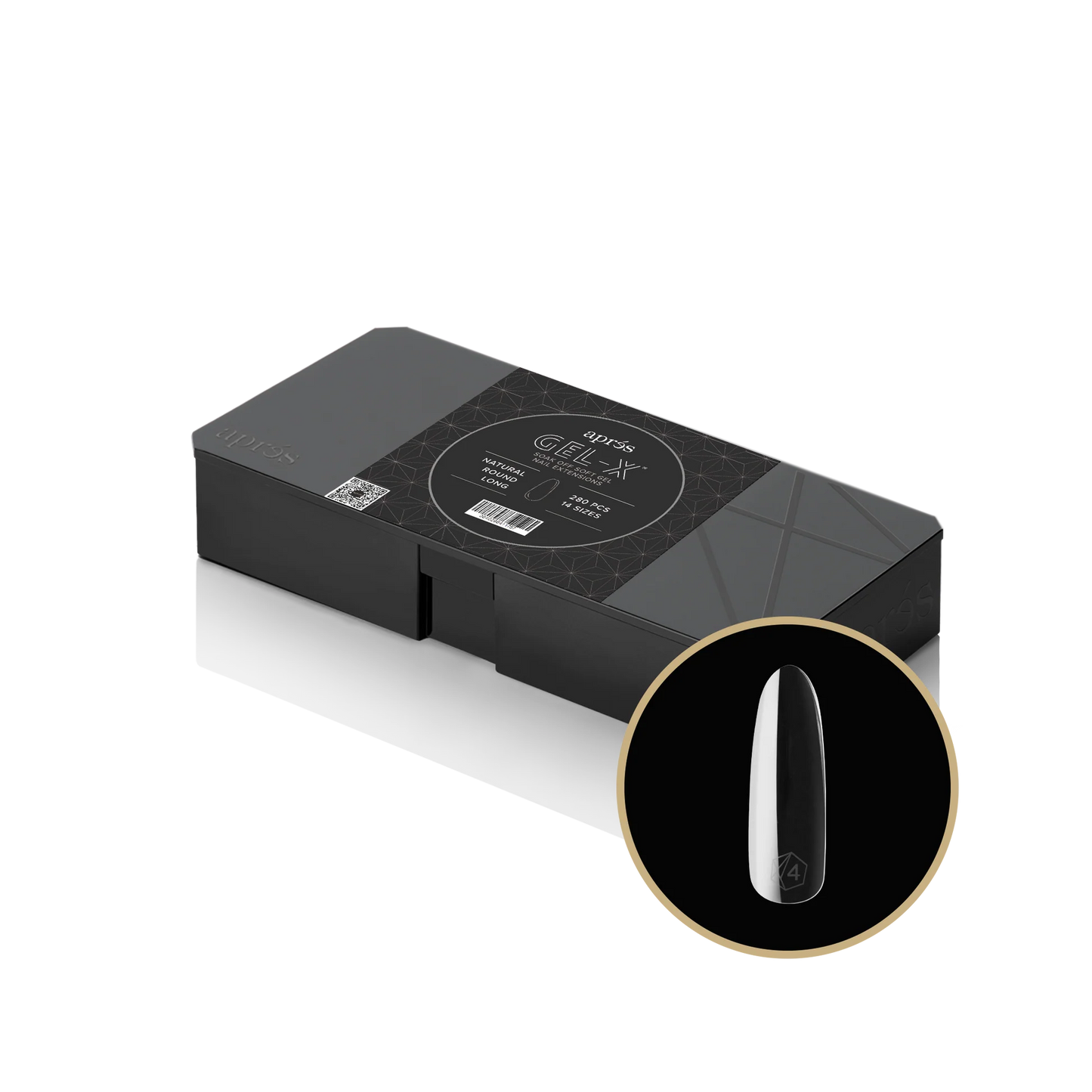 Gel-X® Natural Round Tips Boxes - Mini (280pcs) Long