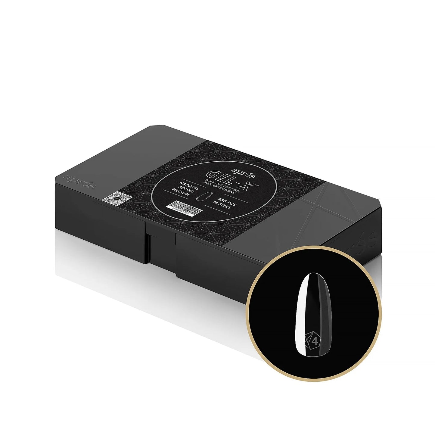 Gel-X® Natural Round Tips Boxes - Mini (280pcs) Medium