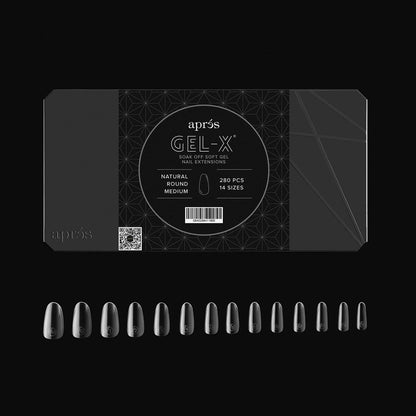 Gel-X® Natural Round Tips Boxes - Mini (280pcs) Medium