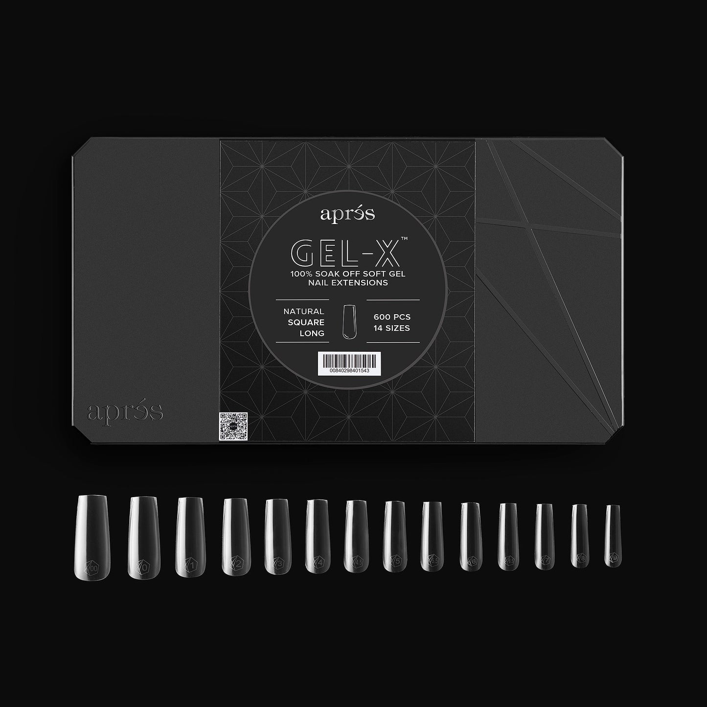 Gel-X® Natural Square Tips Boxes - Pro (600pcs) Long