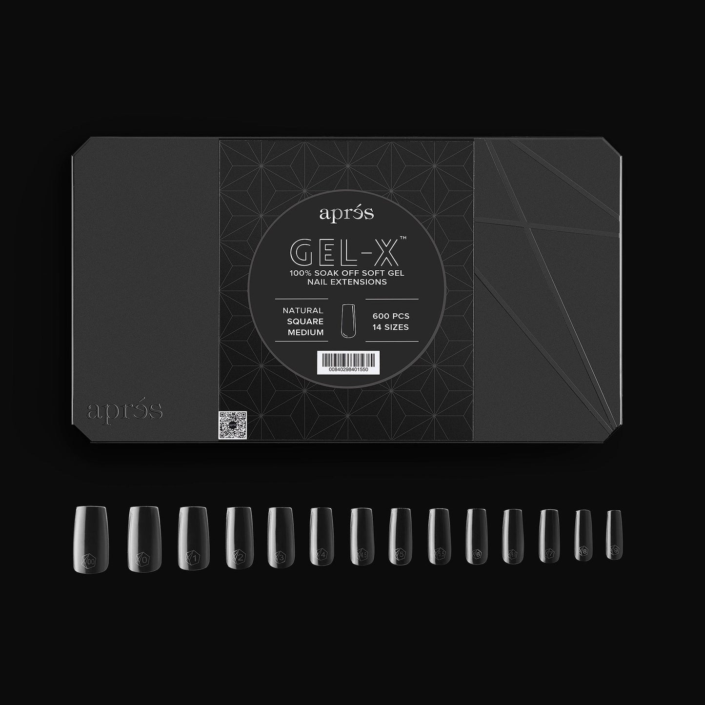 Gel-X® Natural Square Tips Boxes - Pro (600pcs) Medium