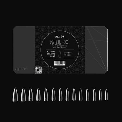 Gel-X® Natural Stiletto Tips Boxes - Mini (280pcs) Long