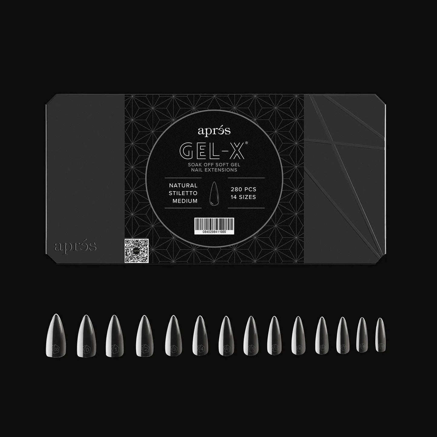 Gel-X® Natural Stiletto Tips Boxes - Mini (280pcs) Medium