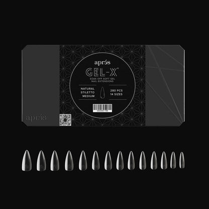 Gel-X® Natural Stiletto Tips Boxes - Mini (280pcs) Medium