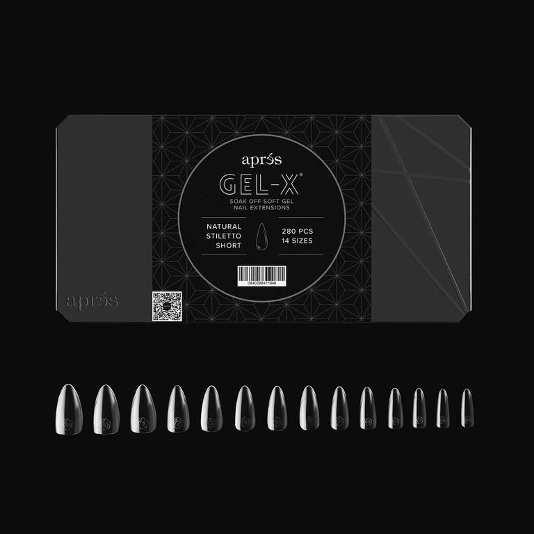 Gel-X® Natural Stiletto Tips Boxes - Mini (280pcs) Short